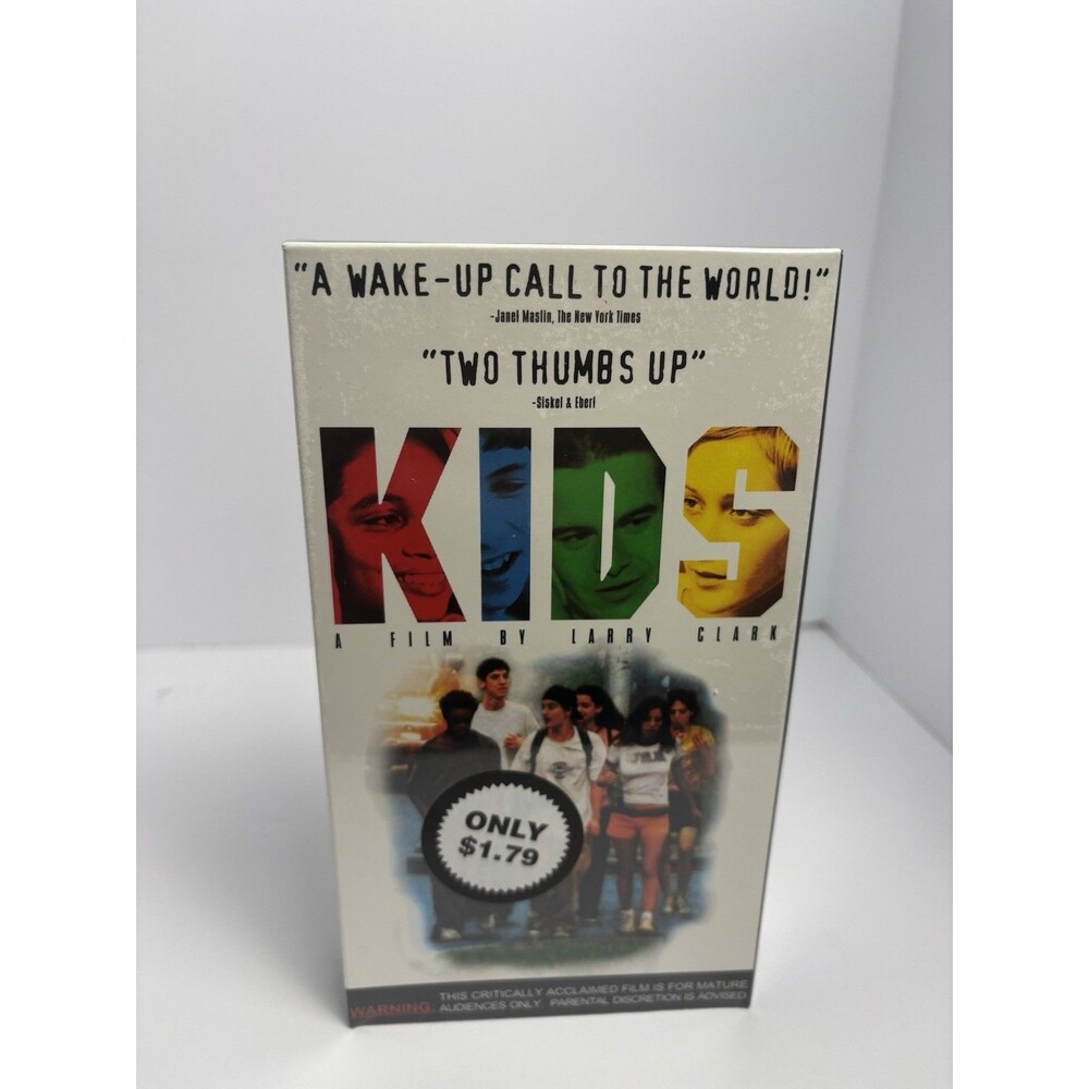 New Sealed Larry Clark Kids VHS 1995 Harmony Korine Chloe Sevigny 90s New York